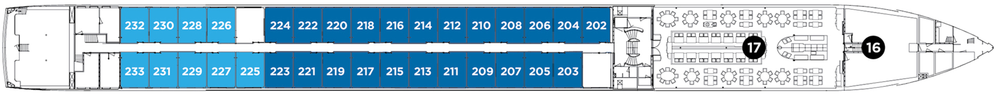 Sapphire Deck plan